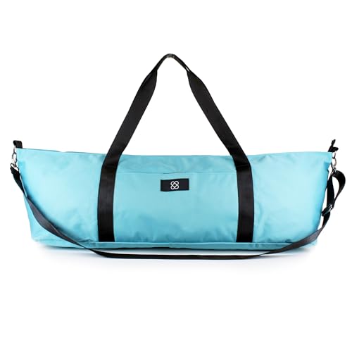 DOJA Barcelona | Yogatasche | Türkis Blau | 85.5 x 16.5 x 24.5 cm | Polyester | Yoga Rucksack | Yogamattentasche | Yoga Zubehör | Taschen für Sport, Gym, Fitness, Pilates, mit Fächern