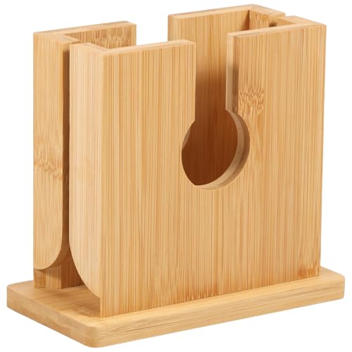 Foppla Bagel Slicer Halter Bambus Bagel Cutter Slicer Glatte Bagel Slicer Multifunktional Bagel Cutter wiederverwendbar(1,Protokollfarbe)