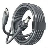 Oniissy Starlink Mini-USB-C-Kabel, 2 m/5 m/10 m, wasserdicht, DC auf Typ-C-Netzkabel, kompatibel mit Powerbank, PD, Schnellladung, Outdoor, wetterbeständig, Grau (5 m)