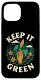 Keep It Green Design zum Tag der Erde Hülle für iPhone 15