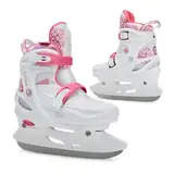 ATTABO Verstellbare Freizeit- Schlittschuhe für Mädchen KOA Rosa Größe 37-40 EU Kinder verstellbare Schlittschuhe Schnallen als Verschluss Belüftung durch Synthetisches Mesh PP und PVC