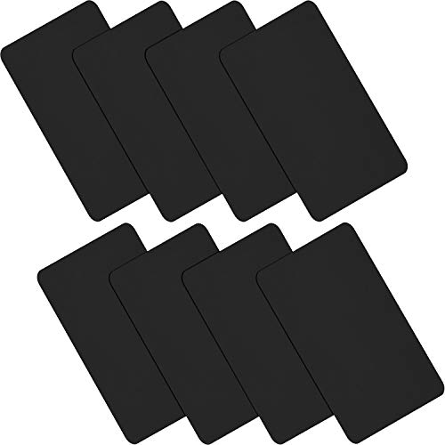 WILLBOND 8 Stücke Nylon Reparatur Patches Selbstklebende Nylon Patches wasserdichte Reparatur Patches für Kleidung Daunenjacke Zelt Kleidung Tasche (Schwarz)