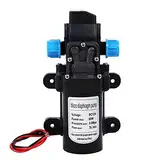 Wasserpumpe 12V Selbstansaugend 60W 5L/Min Druckpumpe Wasser mit Druckschalter Pumpe Selbstansaugend Membran Wohnmobil Wasserpumpe, für Wohnmobile und Wohnwagen kleine Boote