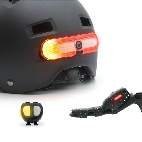 OxiTurn-Licht für Fahrrad, Roller oder Helm mit 5 Rotmodi, Blinklicht und einer OxiMote-Fernbedienung. Bremslichtfunktion durch den OxiBrake-Griff (Beleuchtung + Fernbedienung + Bremsgriff)