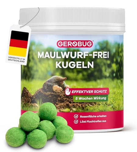 Maulwurf Kugeln x 100 STK. Anti Maulwurf Vertreiber Kugeln - Der Maulwurfschreck zum Maulwürfe aus deinem Garten vertreiben - Langfristige Maulwurfabwehr leicht gemacht