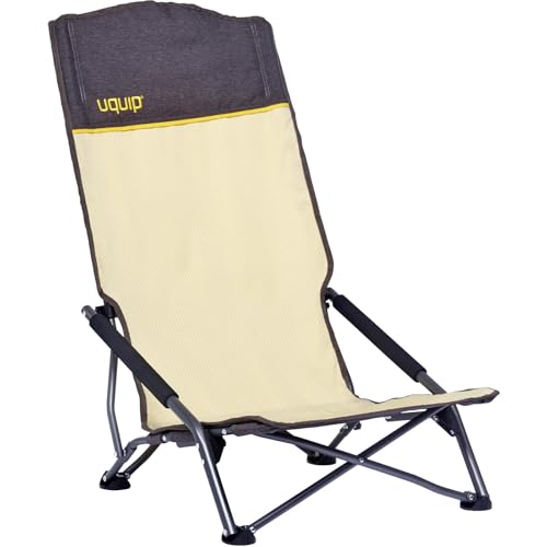 Uquip Strandstuhl Sandy XL Campingstuhl Faltstuhl Klappstuhl Stahl Faltbar 120kg Sand