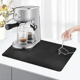 KitchenRaku Kaffeemaschine Abtropfmatte,abtropfmatte geschirr (Schwarz, 30x40cm)