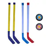 Hockeyschläger, 70 cm Hockeyschläger Mit Bällen, Jugend Hockey Trainingsgeräte, Hockey-Starter-Set Für Anfänger, Perfektes Hockey-Starter-Set, Kinder-Street-Hockeyschläger Und Ball-Set