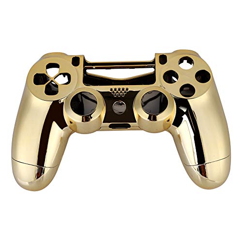 ASHATA Kunststoff Gamepad Griff Gehäuse Shell Cover Controller Hard Case Ersatz Hülle für Slim (Gold)