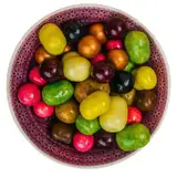 Genuss Berlin – Lakritz Schoko Mix – 200g – Süßigkeiten mit Lakritz & Schokolade – Verschiedene Geschmacksrichtungen wie Zitrone, Himbeere & Limette – Geschenk & Snack