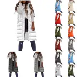 MODSGUE Damen Steppweste Winter Daunenweste Übergangsweste Warmer Daunenmantel Hooded Frauen Basic Softshelljacke Mit Kapuze Leicht Ärmellos Jacke mit Reissverschluss Taschen Winterjacke Wintermantel