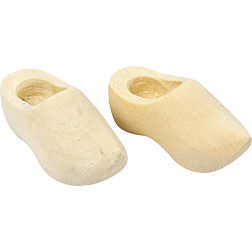 Creativ 100263 Holländische Holz-Clogs, Größe L: 40 mm, 2 Paar