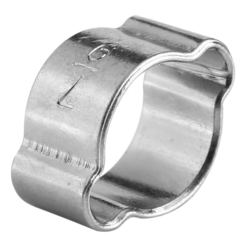10 Pcs Doppelohrklemme Eisenverzinke Schlauchklemme 5-23 Mm mit Zinkbeschichtung für Kraftstoff-Benzinrohrrohr (7-9mm)