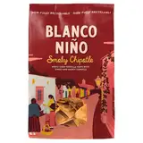 Blanco Niño Tortilla Chips Smoky Chipotle, handgefertigt aus weißem Mais, Gourmet-Restaurant-Qualität, authentisch mexikanisch, rauchige Würze mit Chipotle, glutenfrei und vegan, für Dips und Nachos