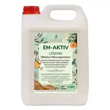 Natursache EM-aktiv Lösung | Effektive Mikroorganismen für Garten, Tierhaltung, Haushalt & Umwelt | Bodenaktivator, Geruchsentferner, Wasseraufbereiter (5 Liter, 1)