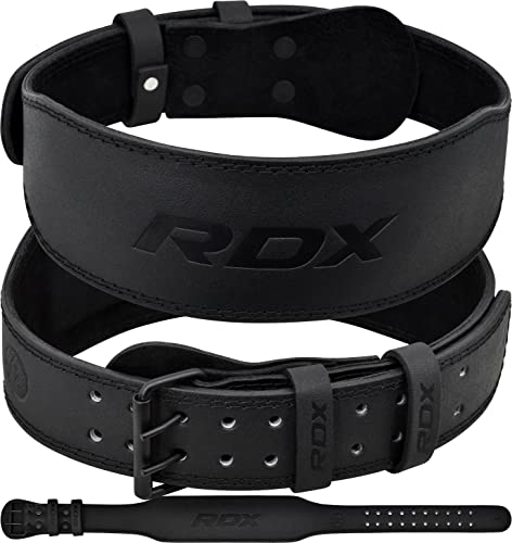 RDX Gewichthebergürtel Leder 4” und 6”, 10 Verstellbar Löcher Trainingsgürtel Schnalle, Powerlifiting Fitness Krafttraining Gürtel Bodybuilding, Gepolstert Gym Weight Lifting Belt, Männer Damen