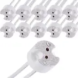 Xiatiaosann LED Sockel MR16 GU5.3 Fassungen Halogenlampenbirne Keramikstecker Drahtadapter MR11 G4, Glühlampen CFL Halter Sockel Stecker Konverter, 10 Stück