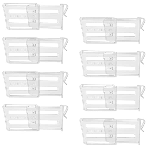 ZDNT 8 Stück Kühlschrank Space Allocator Kühlschrank Organizer Kühlschrank Seitentür Trenner Einziehbarer Kühlschrankteiler für Gefrierschrank, Kühlschrank -Trennwand,Behälter,Eiern,Früchten