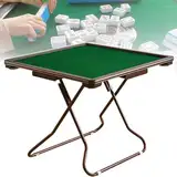 Tragbarer, faltbarer Spieltisch – robuster Schreibtisch mit Getränkehaltern und Chip-Tabletts für 4 Spieler – ideal für Mahjong, Poker und Kartenspiele