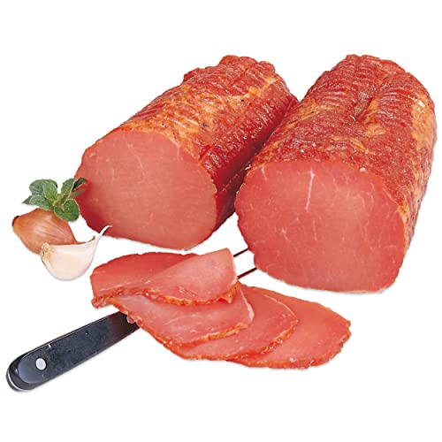 Lachsschinken ca. 500g – Landmetzgerei Schiessl | Magerer Rohschinken aus handwerklicher Herstellung