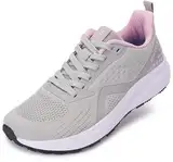 WHITIN Laufschuhe Damen Sportschuhe Breite Weit füße Schuhe Sneaker Turnschuhe Joggingschuhe Hallenschuhe Running Shoes Women Fitness Gym Bequeme Rosa 39 EU