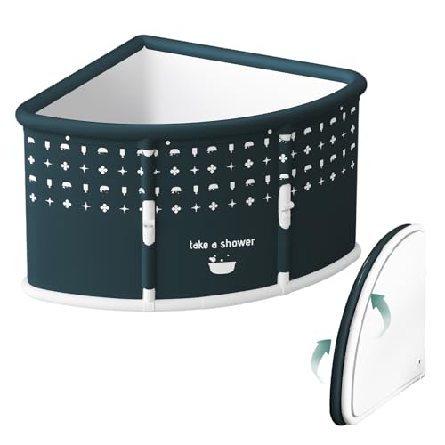 Rutaqian Klappbare Spa-Badewanne für Erwach-Faltbars Badewanne Erwaschsentragbart PVC Badewanne Sauna Badewanne MIT Saunafungion GRUN