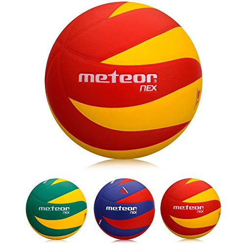 meteor® Volleybälle Größe fur Kinder Jugend und Damen ideal auf die Kinderhände abgestimmt idealer Volleybälle für Ausbildung weicher Volleyball mit griffiger Oberfläche