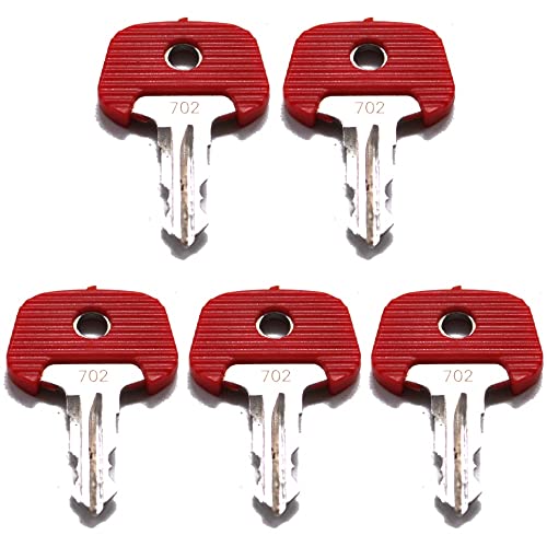 5 Pcs Ersatz 702 Zündschlüssel Plant Key Startschlüssel für JUNGHEINRICH 702 Hefter KOMATSU Gabelstapler Palette Ersatzschlüssel