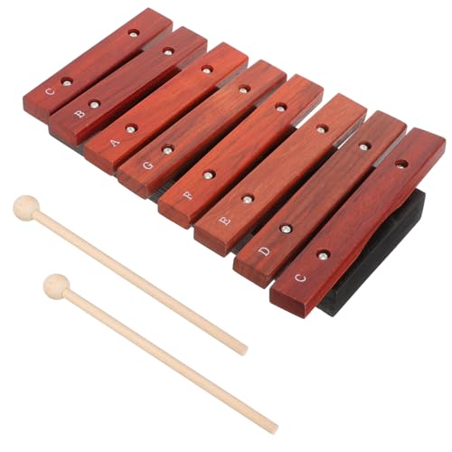 VICASKY Schlaginstrument Xylophon Einsteiger-Xylophon für Kinder Glockenspielinstrument kinderinstrumente kinder musikinstrumente Holzxylophon für Anfänger Xylophon mit Schlägeln Metall