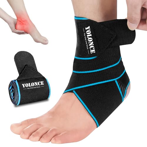 Sprunggelenkbandage, Bandage fußgelenk, Einstellbares Knöchelbandage, Flexible Fußbandage Knöchel, Fußgelenkbandage Sport, Knöchelschutz, Bandage Sprunggelenk für Plantarfasziitis und Fußstütze