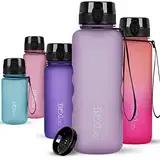 720°DGREE Trinkflasche 1,5L uberBottle +Fruchtsieb, softTouch - BPA frei, auslaufsicher - XL Wasserflasche - Water bottle - Ideale Trinkflasche für Sport, Gym, Wandern, Camping, Universität, Yoga,