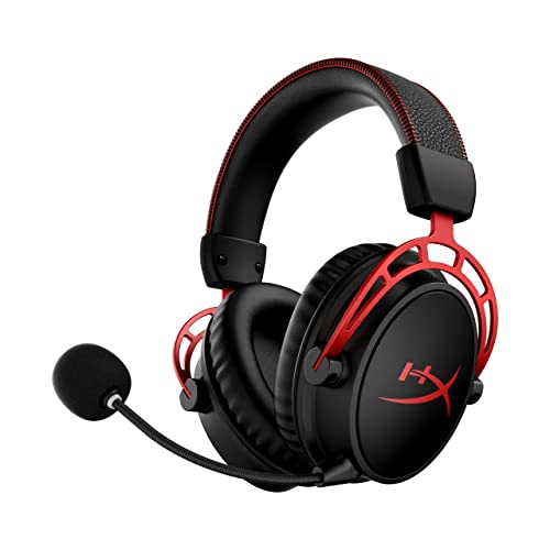 HyperXCloud, Kabellos AlphaWireless-Gaming-HeadsetfürPC,300StundenAkkulaufzeit,DTSHeadphone:XSpatialAudio,Memory-Schaumstoff,DualChamberDrivers,MikrofonmitGeräuschunterdrückung,robusterAluminiumrahmen