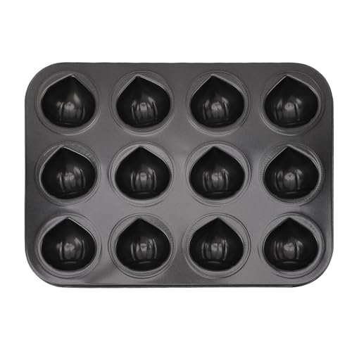 Qcwwy Muffin -Kuchenpfanne, 12 Tassen Nicht -Stick -Muffin Backküche Backbackbackbackmuffin Top Pfanne Cupcake Backweiche für Muffin -Kuchen Brot Desserts Kuchen Pasty Back