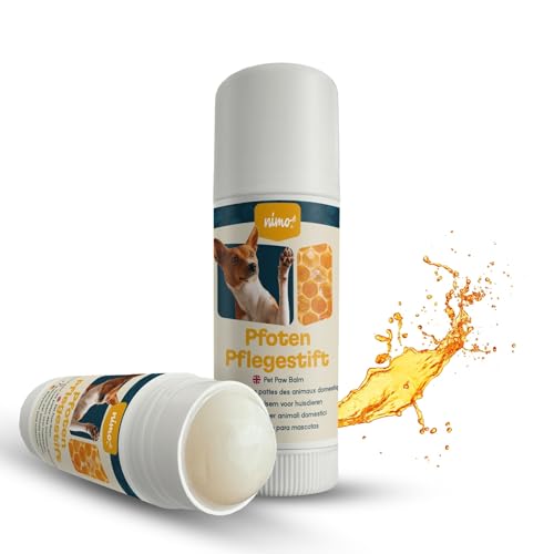 nimo® Pfoten Pflegestift | Pfotenbalsam für Hunde und Katzen | Pfotenschutz mit pflegendem Bienenwachs & Propolis | Wundschutz für trockene Ballen