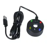 MiOYOOW Aquarium Nebelmaschine, Ultraschall Nebler Vernebler, USB LED Farbwechsel Nebelgerät mit Wassermangelschutz für Brunnen Teich Aquarium