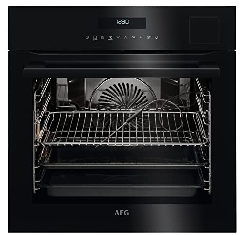 AEG BSE792220B Dampfbackofen / SteamPro – Multidampfgarer + SousVide / Dampfreinigung / Kerntemperatursensor / SoftClosing / Touch-Bedienung / Grillfunktion / Automatikprogramme / A+ / Schwarz