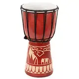 30cm Indonesische Kinderdjembe Djembe „Elefant“ Trommel Bongo geschnitzt Handarbeit