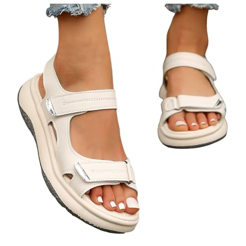 orthopädische schuhe damen weite h sandalen, Sandalen Damen Trekking Bequeme Orthopädische Sandaletten Sport Outdoor Wandersandalen Sommer Leichte Rutschfeste Trekkingsandalen Breite Füße Plateau 39