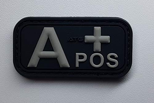 ATG Blutgruppen Patch (Schwarz, A +)