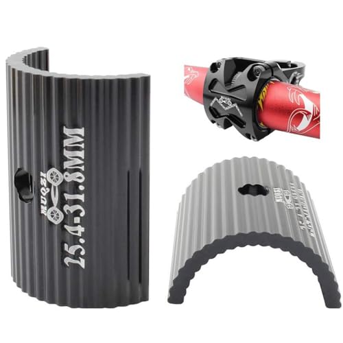 Jushion Lenkerhülse 25.4 auf 31.8 mm,Fahrrad Lenker Shim Spacer, 2 Stück Fahrrad Lenker Unterlegscheibe, Fahrradlenker Vorbau Adapter,Fahrrad Lenker Adapter, Aluminiumlegierung Fahrrad Lenker