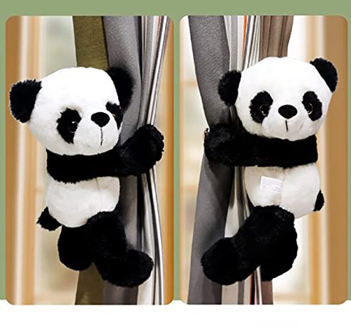 Raffhalter mit Cartoon-Vorhangschnalle, Tierriemen, Vorhanghaken, Vorhang-Clip, Raffhalter für Kinderzimmer, Fensterdekorationen (Panda), Größe M, 2 Stück
