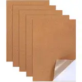 Xthrotsenk 5 Stück Korkplatten für Die Wand Selbstklebende Kork 30x21cm Rechteck-Isolierkorkplatten 1 mm Dicke Untersetzer Kork Sheets für Böden Wände DIY Bastelprojekte, Rechteckig