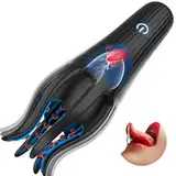 Masturbieren für Männer Penis Eichel Stimulator, Tagnaff Sex Spielzeug für die Männer Zunge Oralsex Masturbator 10 Modi, Vibratorensets Sexspielzeug für Männer Solo Paare Masturbatoren Taschenmuschi