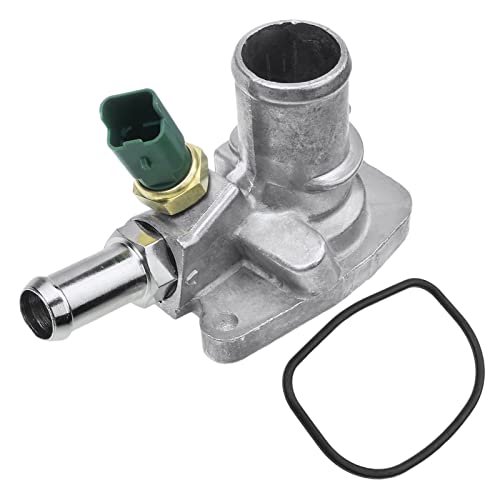 Frankberg 1x Thermostatgehäuse mit Dichtung Kompatibel mit 500 312 2007-2020 Panda 169 2007-2012 KA RU8 2008-2016 Ypsilon 2009-2020 Replace# 55202371