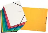 VON Leitz 10er Pack Eckspanner A4, Karton, Für 150 Blatt, Mappe mit Gummizug, Mit modernem VON-Aufdruck, Für Schule & Zuhause, Mehrfarbig, 30112099
