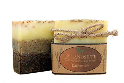 Landseife Bio Kaffeeseife - Handgefertigte & pflegende Bio Küchenseife Naturseife gegen Gerüche