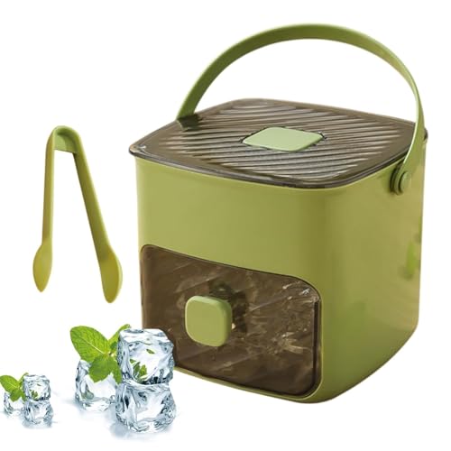 Ice Cube Maker, 48 Eiswürfelform Eiswürfel Eiswürfelmaschine Klein Cube Ray Maschine Eiswürfelmaschine Mini Eiswürfelmaker Mit Behälter Eiswürfelbox Mit Schublade und Aufbewahrungsbehälter
