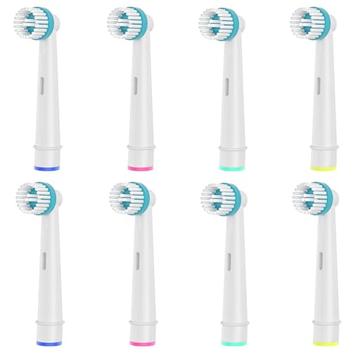 8 Stück Ortho Care Aufsteckbürsten, Kompatibel mit Braun Oral B Elektrische Zahnbürste für die Präzise Reinigung um Zahnspangen.