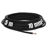 5 Meter Lapp 4520015 H07V-K 10 mm² schwarz I Verdrahtungsleitung I Aderleitung flexibel I PVC-Einzelader I Litze 10mm2 I Verdrahtung