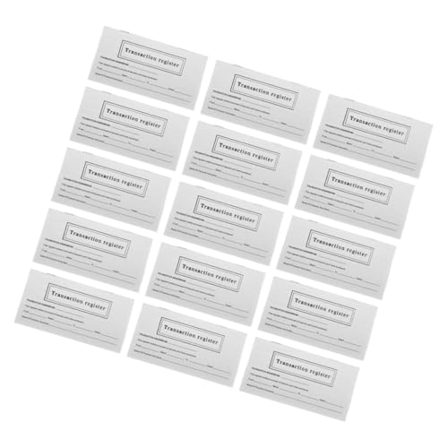CANIGHT Bankscheckbuch 20er-pack Transaktionsregister Geschäftsregister Für Das Finanzmanagement